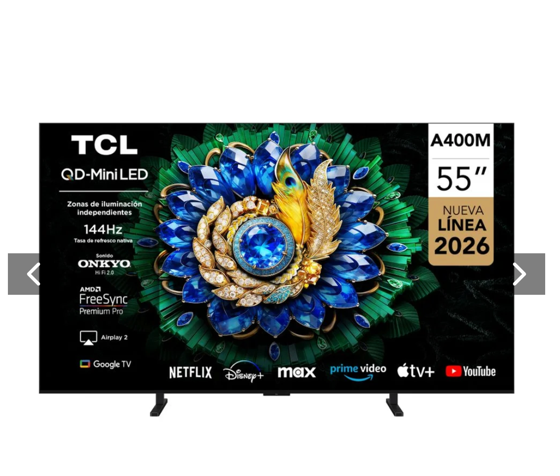 Smart TV TCL 55" QD-Mini LED UHD 4K 55A400M