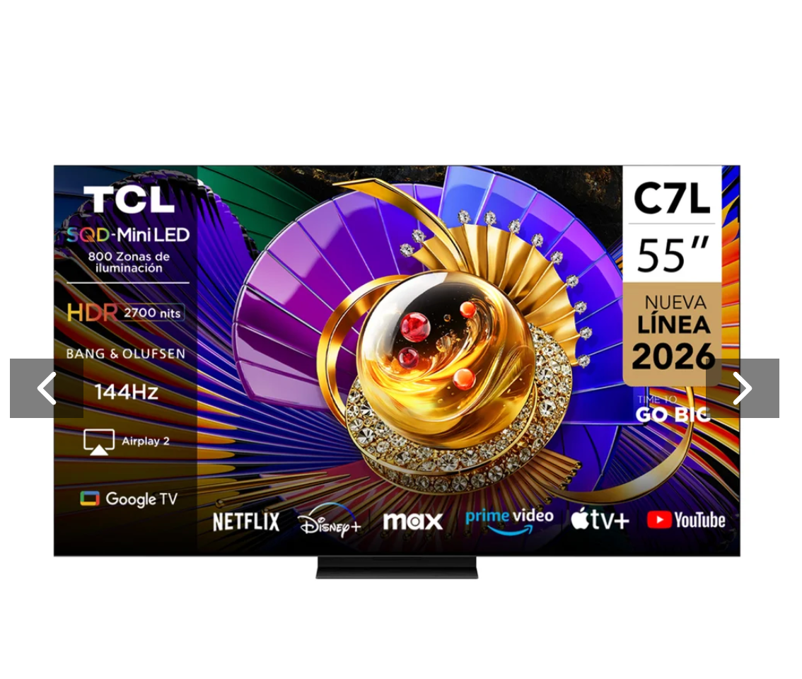 Smart TV 55" TCL 4K SQD-Mini LED 55C7L