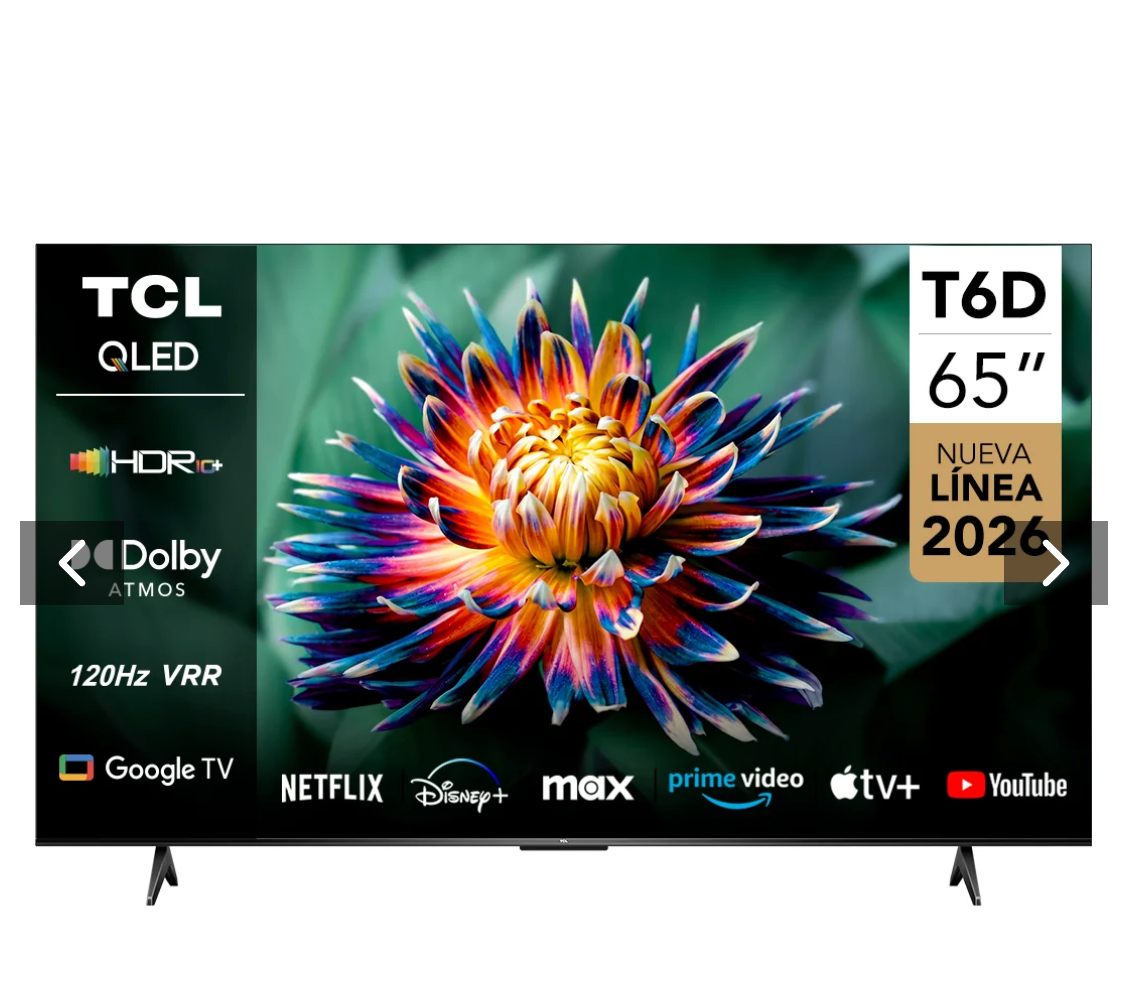 Smart TV TCL 65" QLED UHD 4K T6D