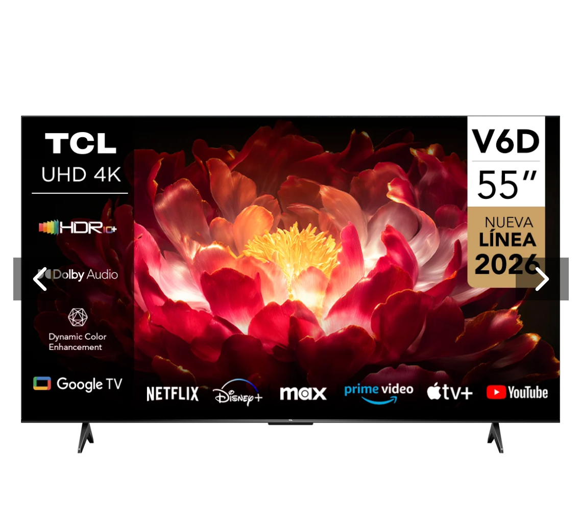 Smart TV TCL 55" UHD 4K V6D