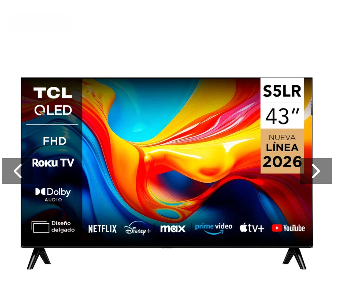 Smart TV TCL Roku TV 43" QLED FHD S5LR
