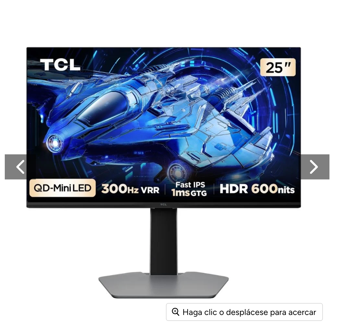 Monitor Gamer TCL QD-Mini LED 25G64 FHD 300Hz