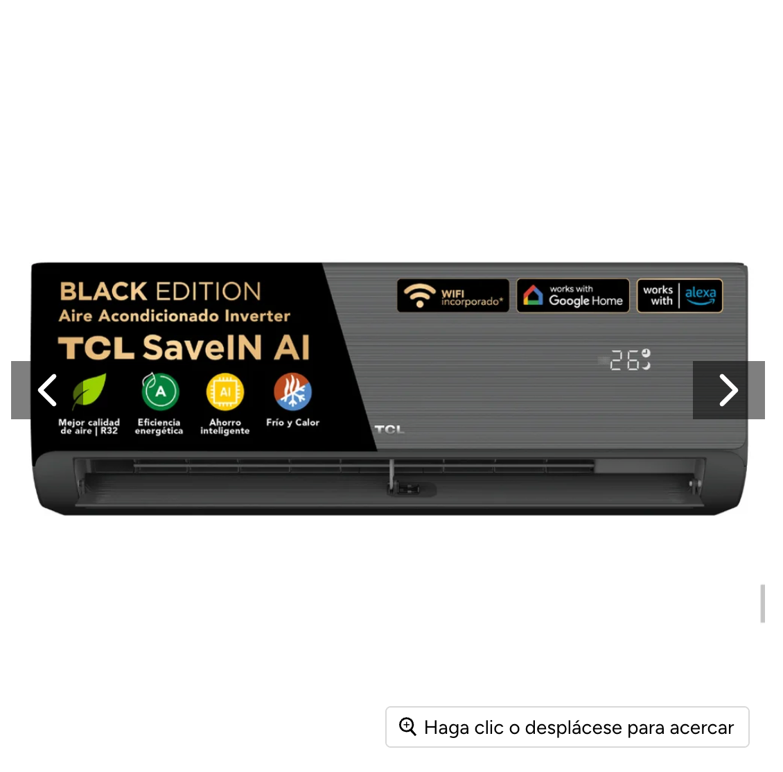 Aire Acondicionado Inverter SaveIN Black AI 12000 BTU WIFI