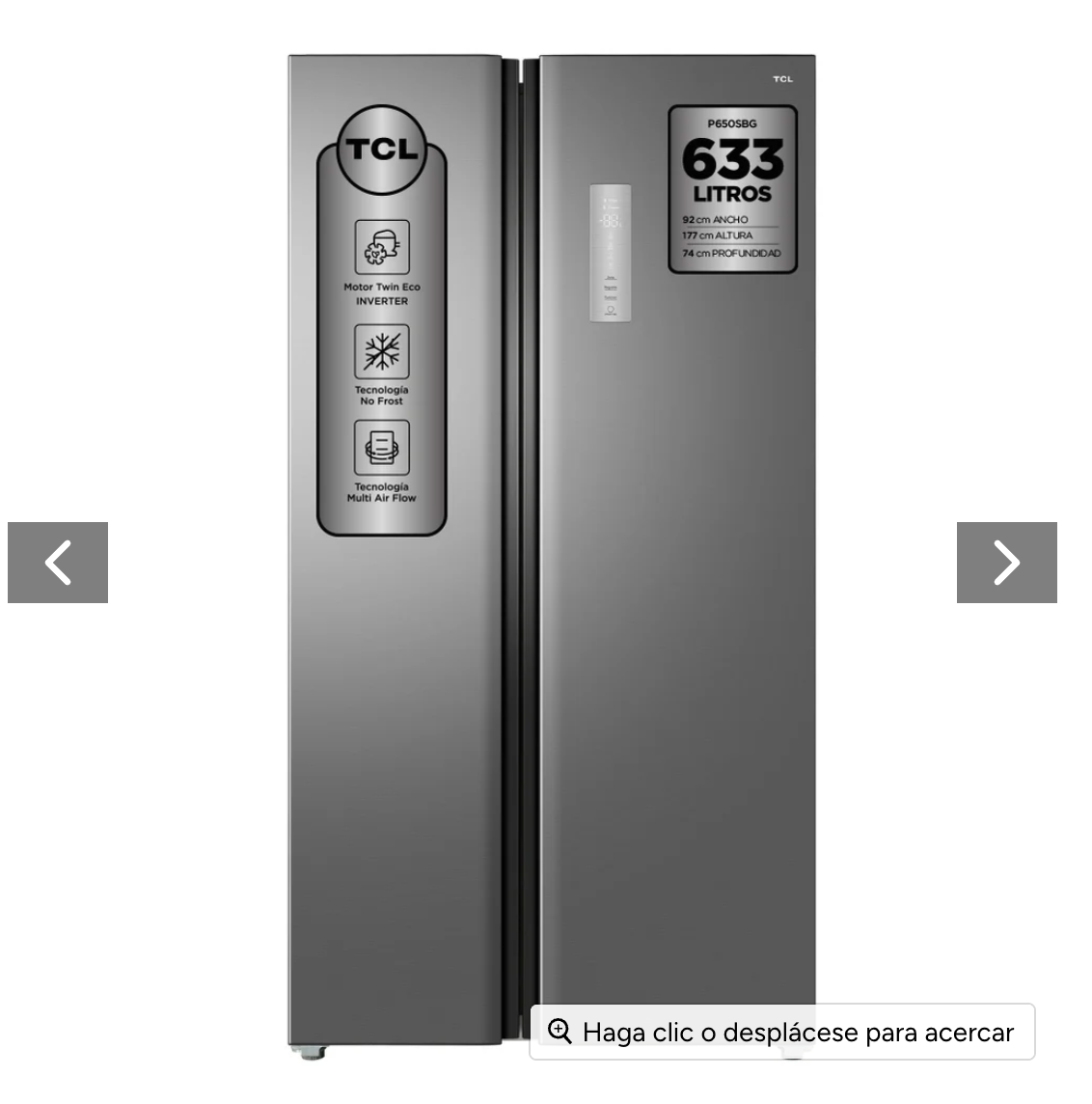 Refrigerador Side by Side No Frost 633L P650SBG