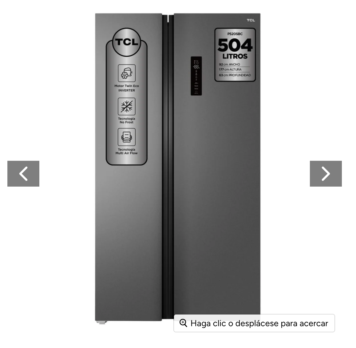 Refrigerador Side By Side No Frost 504L P520SBC