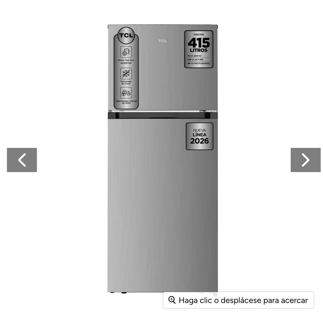 Refrigerador Top Mount No Frost 415 Litros P415TMS