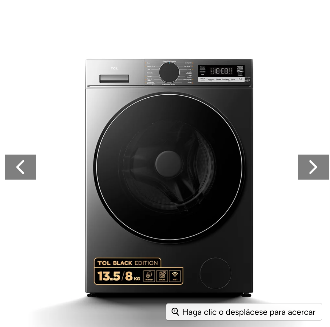 Lavadora Secadora Frontal TCL 13.5Kg/8Kg Titanio Smart Wifi C3614WDG